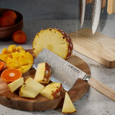 Cuisine::pro ® Cuisinepro® Damashiro® Emperor Hikari Knife Block 7 Piece Ash In Neutral