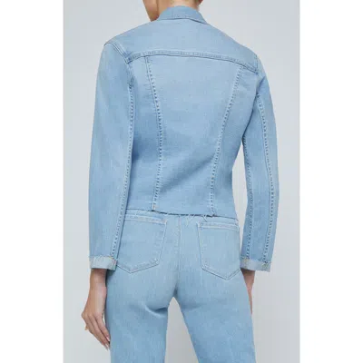 L Agence Janelle Cut-off Denim Jacket