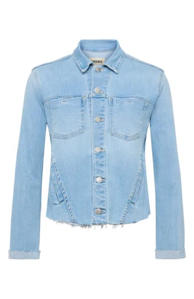 L Agence Janelle Cut-off Denim Jacket