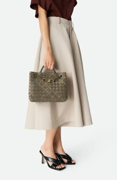 Bottega Veneta Small Andiamo Intrecciato Suede Shoulder Bag