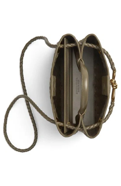 Bottega Veneta Small Andiamo Intrecciato Suede Shoulder Bag