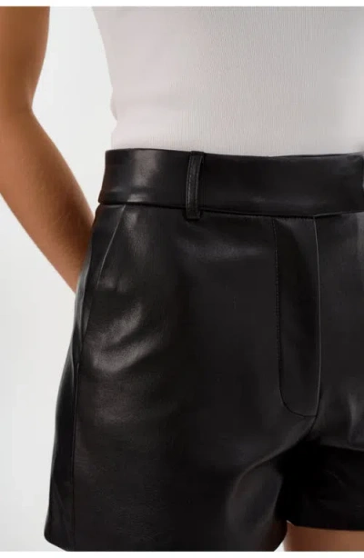 Lamarque Kaldie Recycled Leather Fitted Shorts