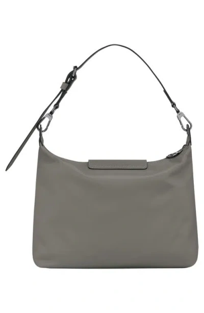 Longchamp Medium Le Pliage Xtra Leather Hobo Bag In Gray