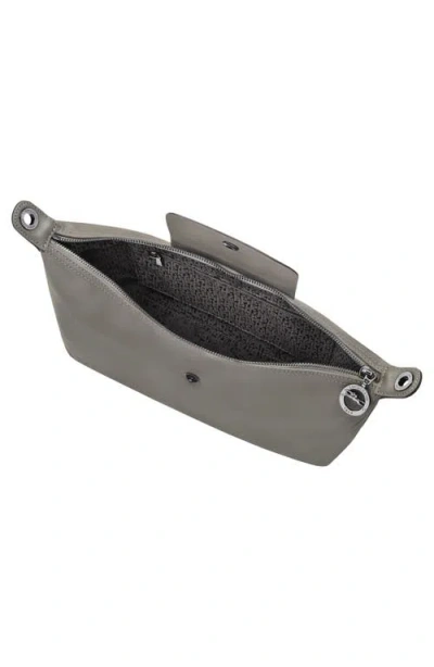 Longchamp Medium Le Pliage Xtra Leather Hobo Bag In Gray