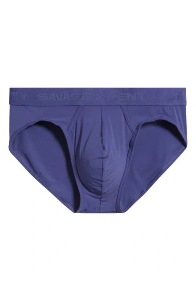 Savage X Fenty Shadow Fit Briefs In Blue