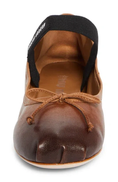 Miu Miu Ballerina Logo Band Flat