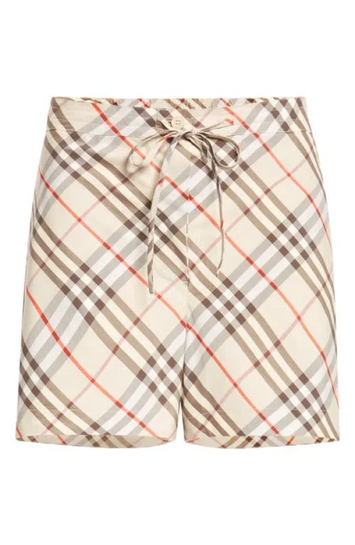 Burberry Check Cotton Pajama Shorts