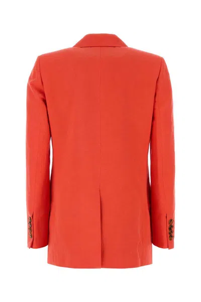 Blazé Milano Exit Everyday Wool Double-breasted Blazer In Orange