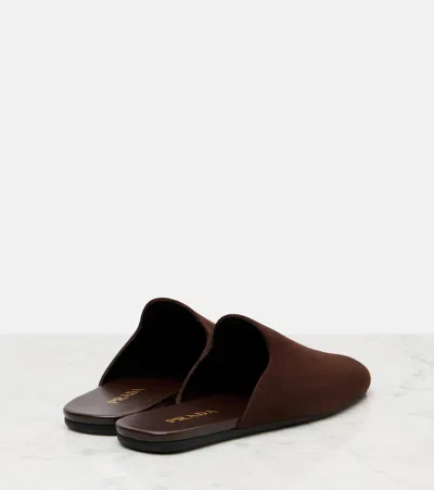 Prada Suede Mules