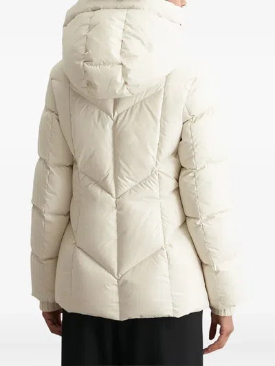 Marc O'polo Quilted Hooded Jacket In Neutral