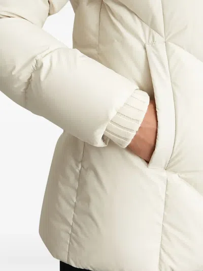 Marc O'polo Quilted Hooded Jacket In Neutral