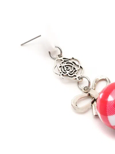Amir Slama Bow Heart-motif Drop Earrings In Multi