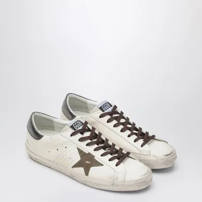 Golden Goose Men's Sneaker Super Star White/green/anthracite