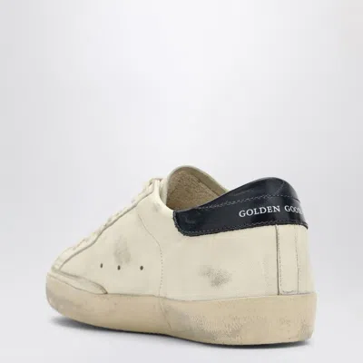 Golden Goose Men's Super-star Beige/blue Low Sneaker