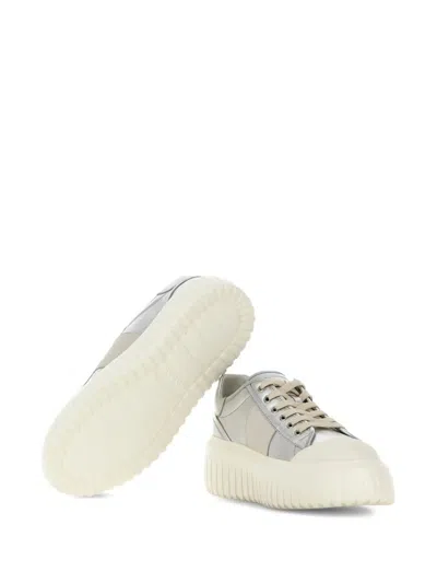 Hogan H-stripes Sneakers In Gray