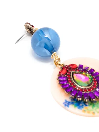 Amir Slama Crystal-embellished Drop Earrings In Multi