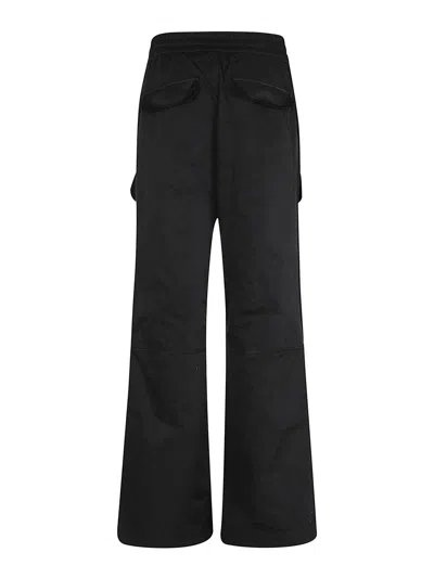 P.a.r.o.s.h Parosh Straight-leg Trousers With Elastic Waistband And Functional Pockets In Black