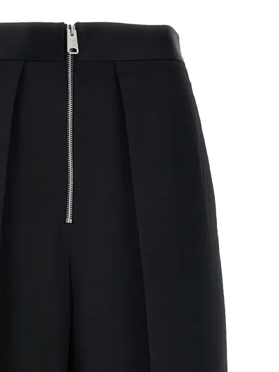 Khaite The Marine Wide-leg Trousers In Black Fabric