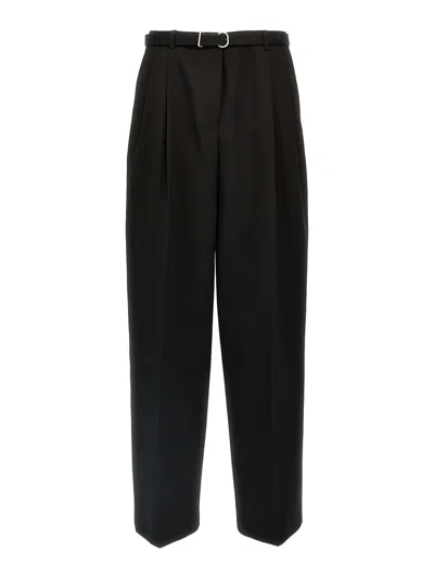 Jil Sander Wool Trousers With Back Pockets And Belt Loops