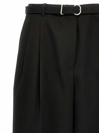 Jil Sander Wool Trousers With Back Pockets And Belt Loops