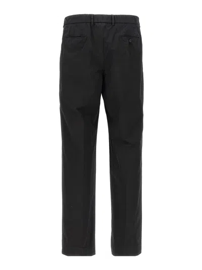 Cellar Door Front Pleat Pants In Black