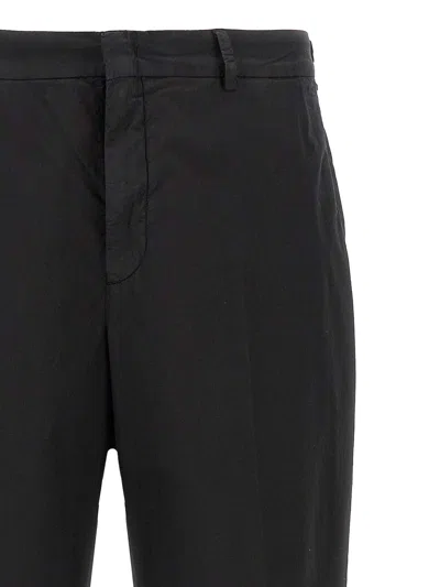 Cellar Door Front Pleat Pants In Black