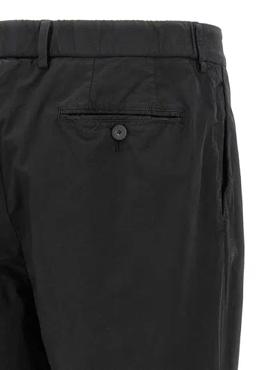 Cellar Door Front Pleat Pants In Black