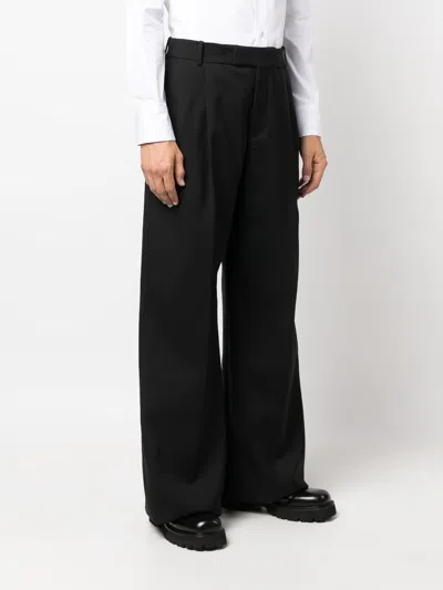 Alexander Mcqueen Oversized Tailored Pants In Black