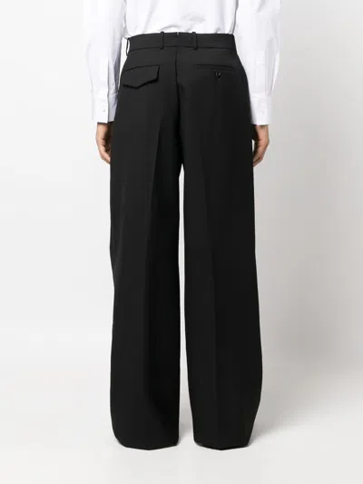 Alexander Mcqueen Oversized Tailored Pants In Black