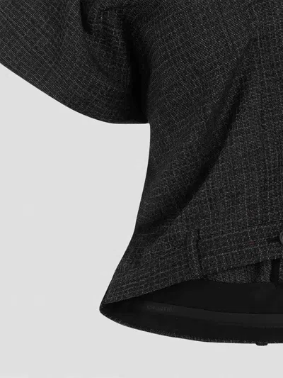 Balenciaga Tailored Pants Top In Wool In Black