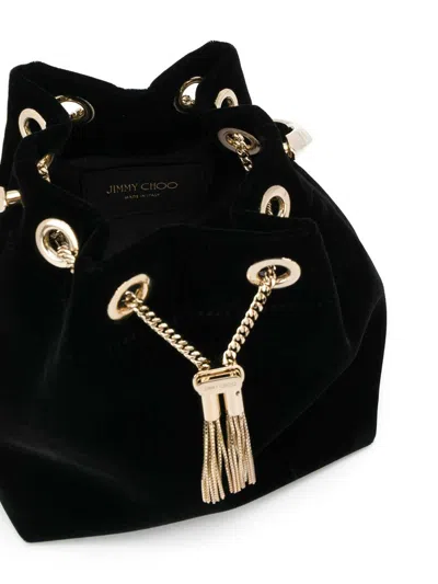 Jimmy Choo Bon Bon Velvet Bucket Bag