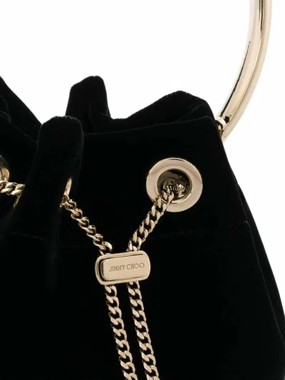 Jimmy Choo Bon Bon Velvet Bucket Bag