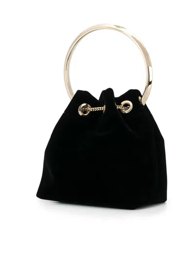 Jimmy Choo Bon Bon Velvet Bucket Bag