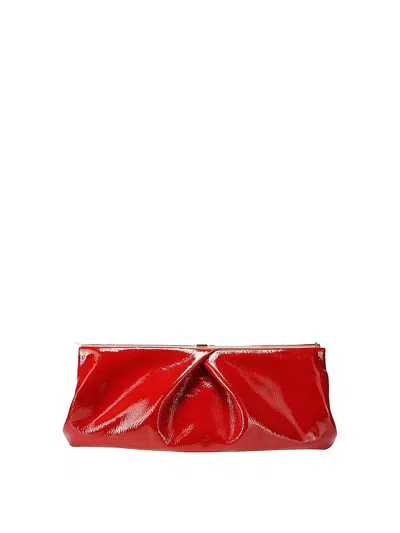 Dries Van Noten Large Clutch Bag In Painted Leather