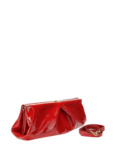 Dries Van Noten Large Clutch Bag In Painted Leather