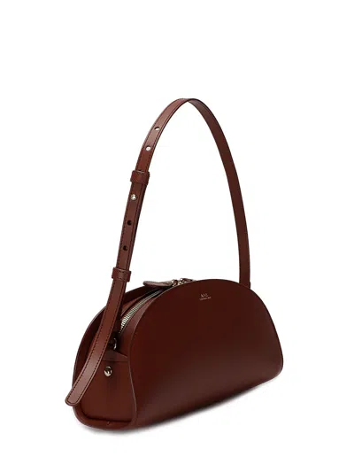 Apc Demi-lune Shoulder Bag One Size Hazelnut