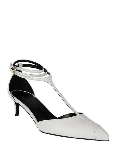 Khaite Mia Kitten Heel Pointed Toe T-strap Pump
