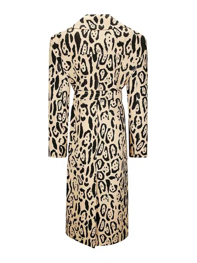 Sportmax Grembo Trench In Animal Print