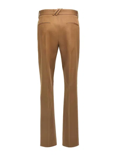 Burberry Straight Leg Trousers With Front Pleat