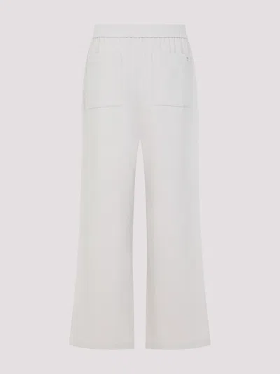 Ami Alexandre Mattiussi Ami Wide-leg Trouser With Elastic Waistband And Practical Pockets