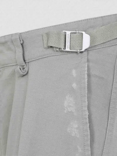 Balenciaga Men's Minimal Cargo Pants In White