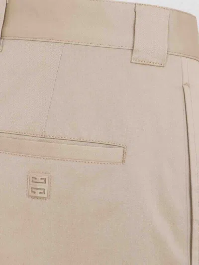 Givenchy 4g Straight Chino Pants In Neutral