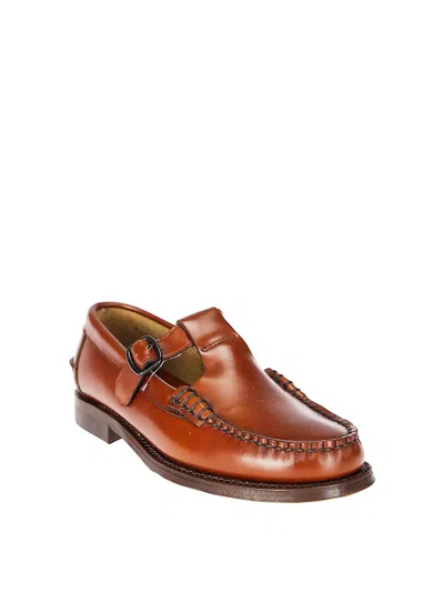 Hereu Brown Leather Derby Shoe