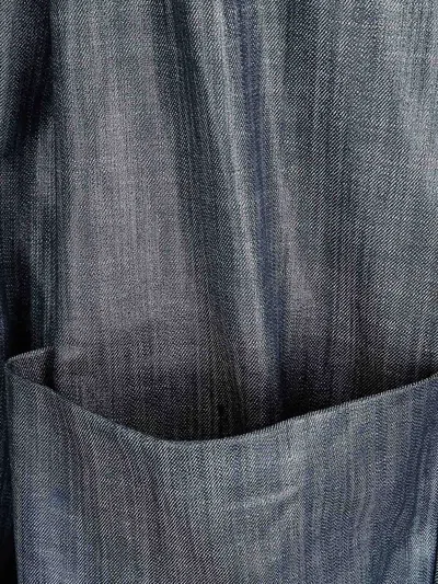 Maria Calderara Long Jacket In Medium Dark Denim