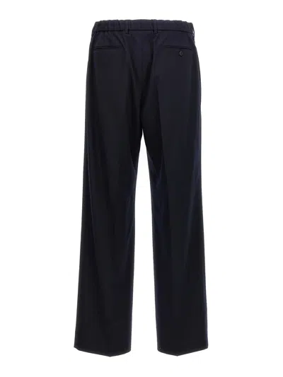 Cellar Door Front Pleat Pants In Blue