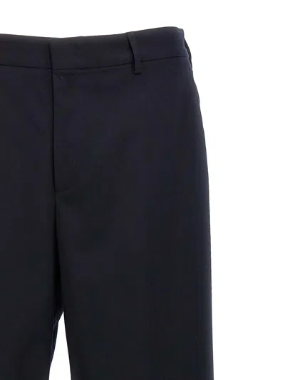 Cellar Door Front Pleat Pants In Blue