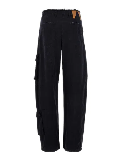 Darkpark Rosalind Cargo Pants In Black