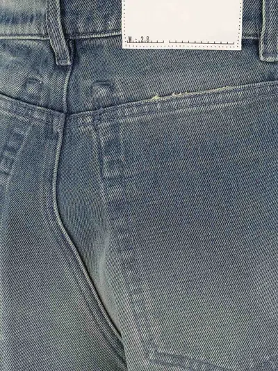 Random Identities Men Washed Denim Pants Woven
