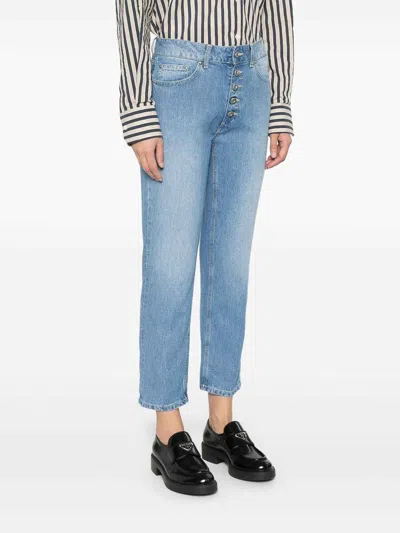 Dondup Light Blue Cotton Koons Jeans