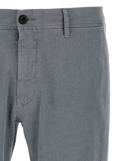 Incotex Cotton Twill Pants With Front And Back Pockets